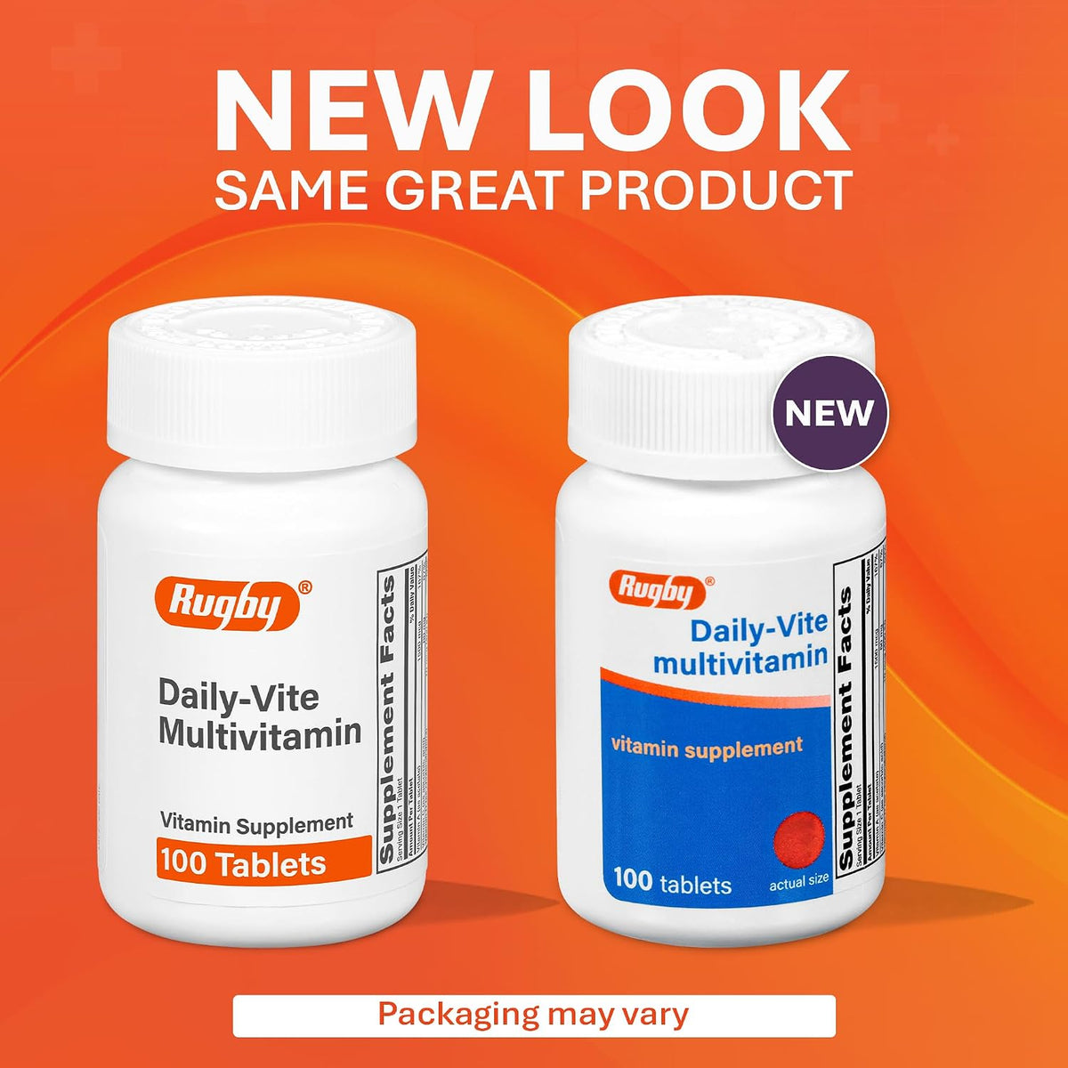 Rugby Daily-Vite Multivitamin – Daily Vitamin Supplement – 100 Tablets (2 Pack) - görsel 3