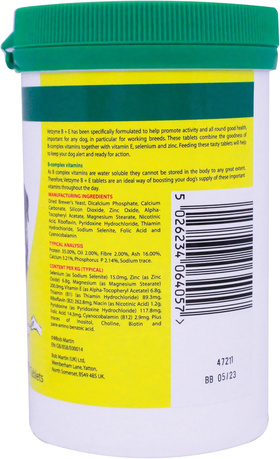 Vetzyme Dog B + E 200 Tablets - görsel 2