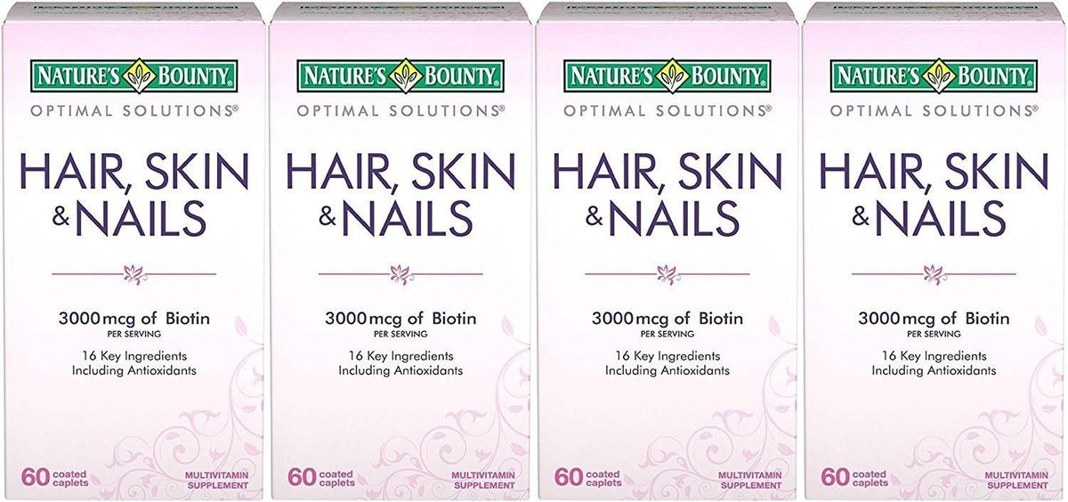 Nature's Bounty Hair, Skin and Nails Caplets, 240 Count (4-Pack) - görsel 1