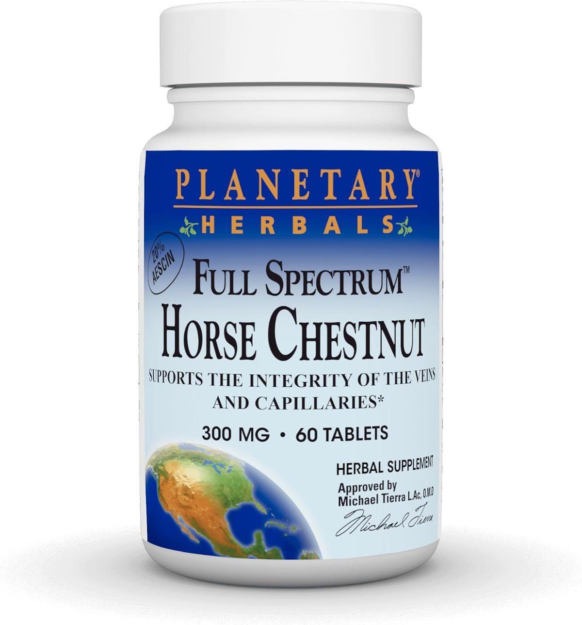 Planetary Herbals Full Spectrum Horse Chestnut, 500 mg – 60 Tablets - görsel 1