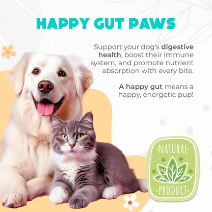 OKKÖBI Probiotics for Dogs Chews – Beef Flavour – 60 Chews