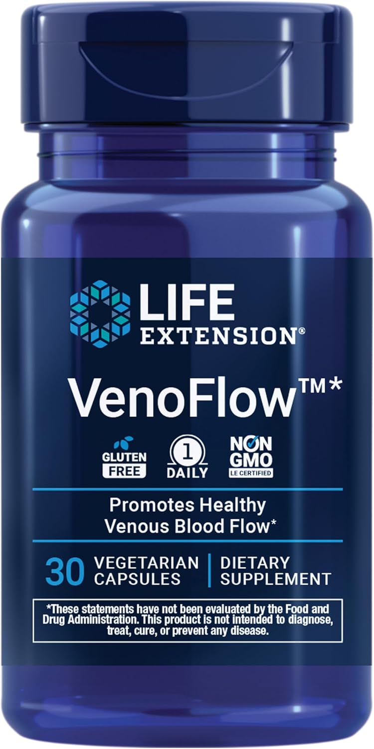 Life Extension VenoFlow™ – Nattokinase and French Maritime Pine Bark Extract for Vascular Health, 30 Capsules - görsel 1