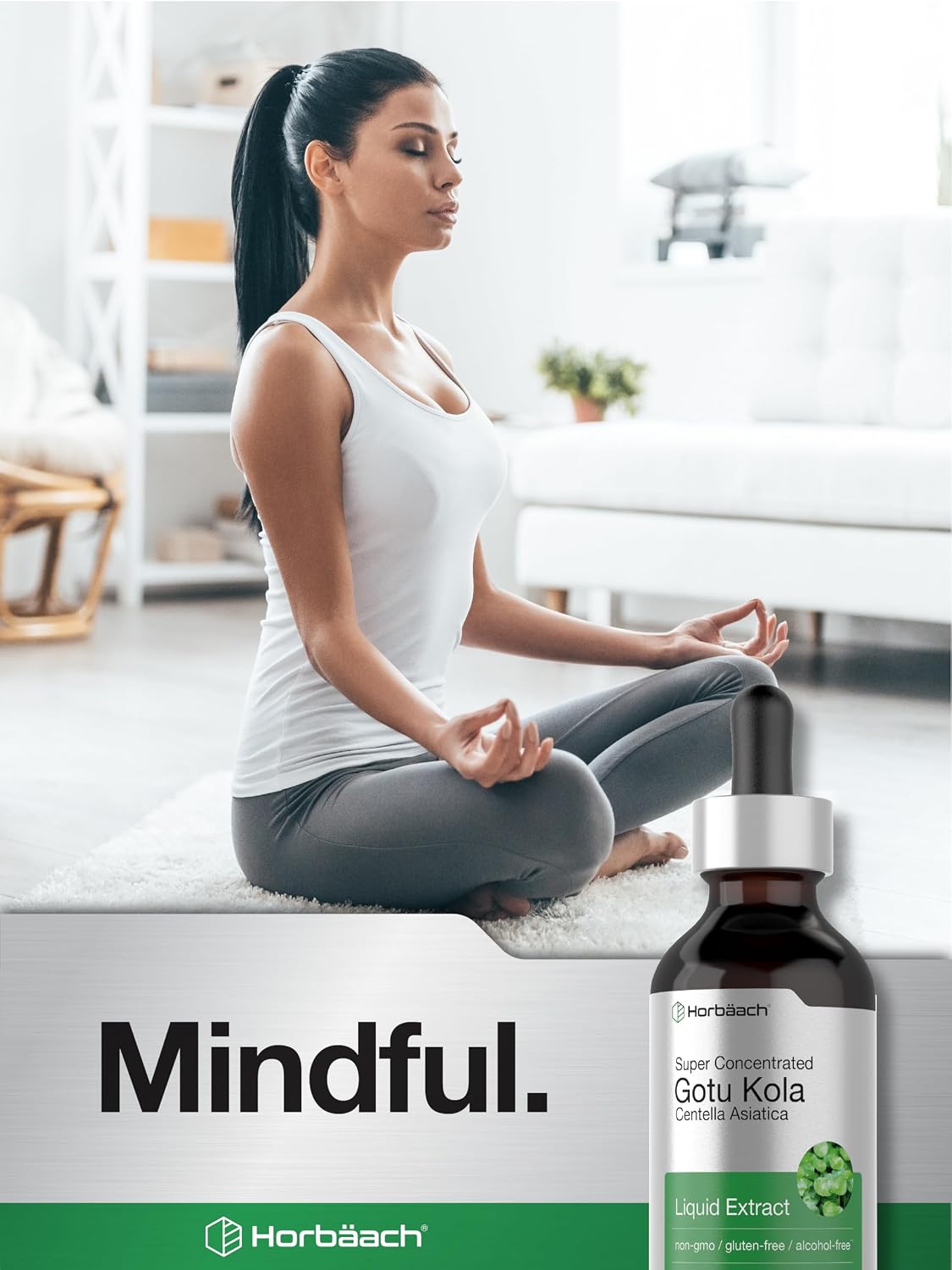 Horbäach Gotu Kola Extract - Alcohol Free Liquid Supplement, 60 ml - görsel 7