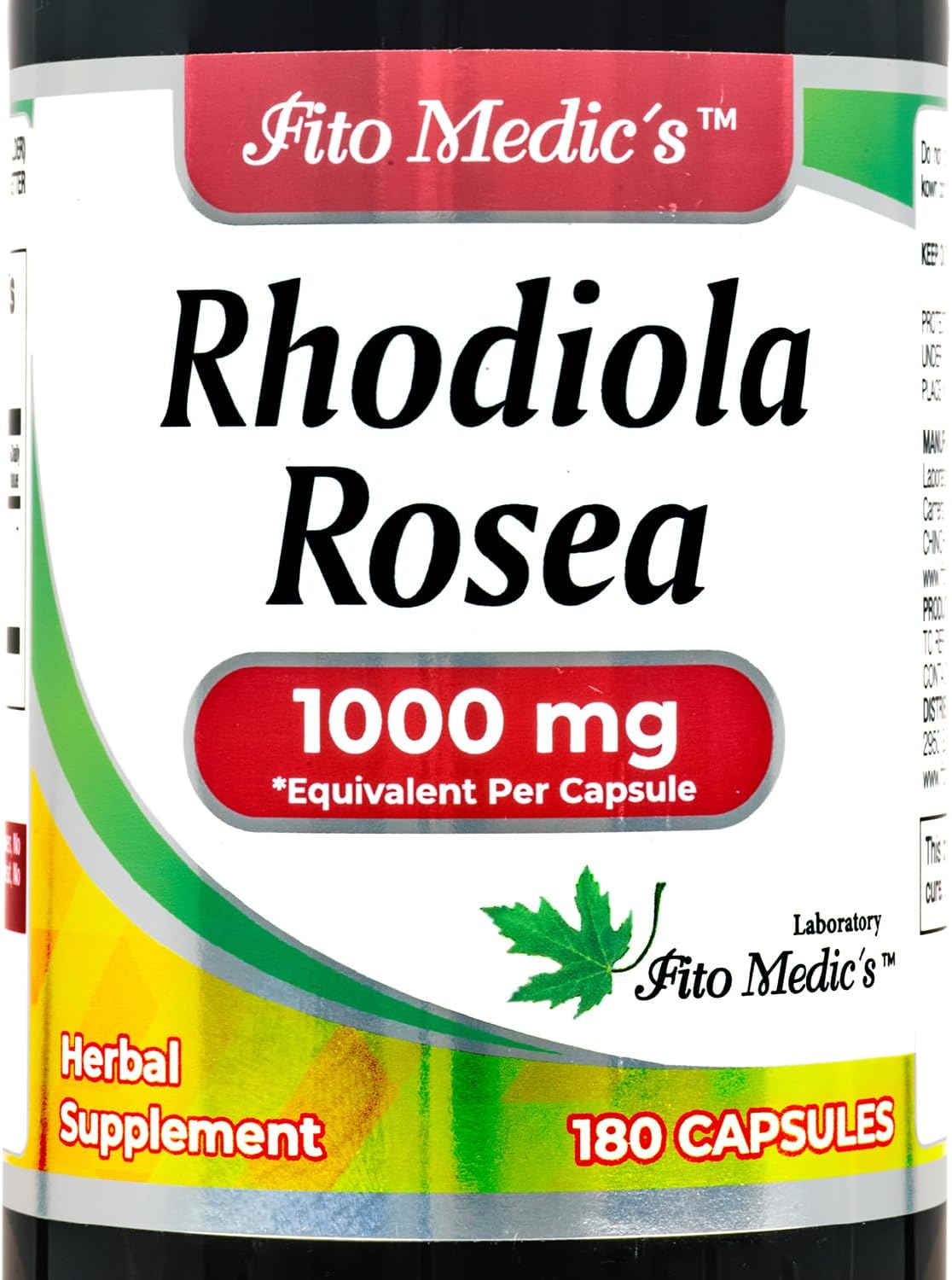 Rhodiola Rosea Supplement - Ultra-High Absorption - 180 Capsules - görsel 1