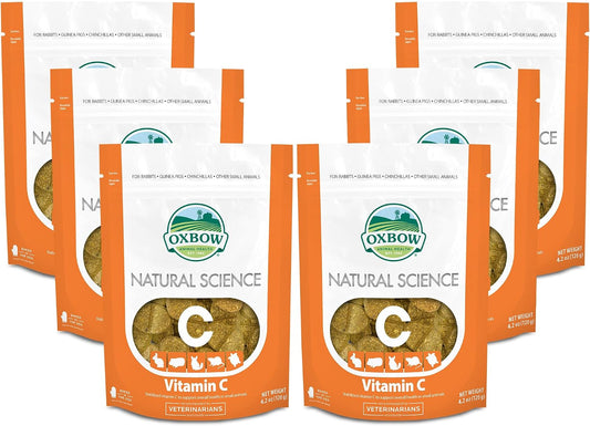 Oxbow Natural Science Vitamin C Supplement for Guinea Pigs, Rabbits & Chinchillas - 4.2 oz (6 Pack)