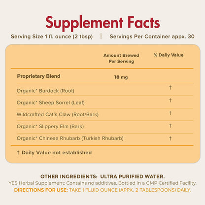 YES Essiac Herb Blend Capsules – Wildcrafted – Immune Support – 31 oz