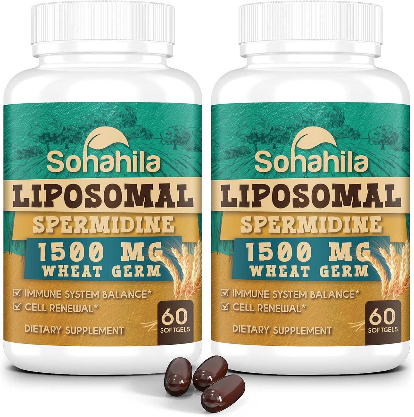 Spermidine Supplement 15 mg – 99% Purity, High Absorption, with Zinc & Thiamin – 120 Softgels - görsel 1
