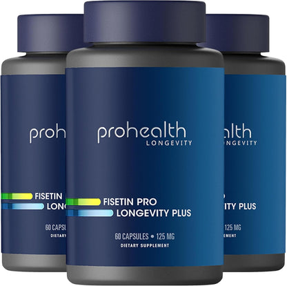 ProHealth Fisetin Supplement 125mg with Polyphenol Blend + MCT Oil