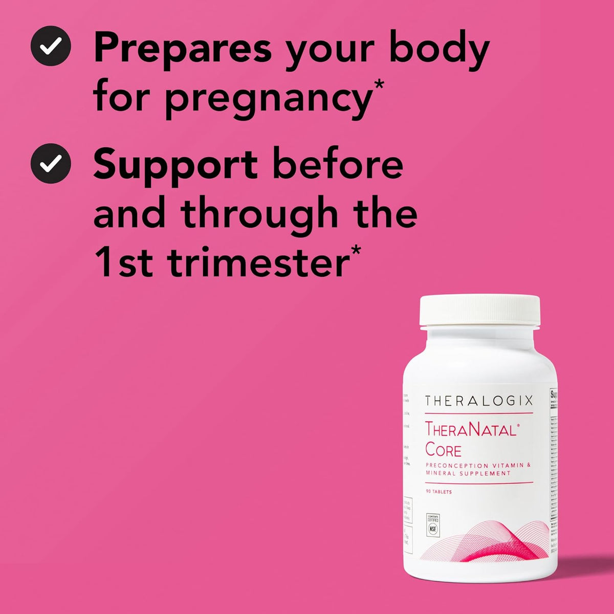 Theralogix TheraNatal Core Preconception Vitamin Supplement – 90-Day Supply - görsel 4