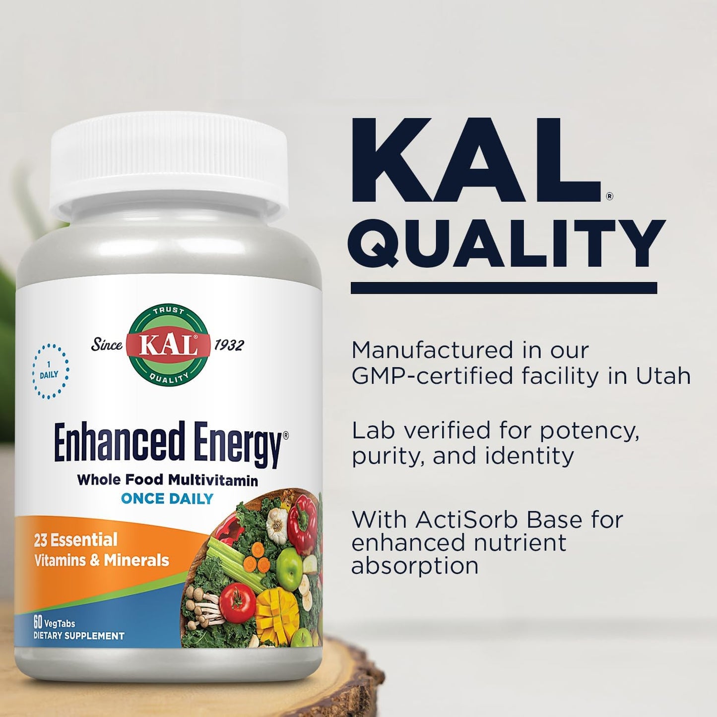 KAL Enhanced Energy Tablets, 60 Tablets - görsel 4
