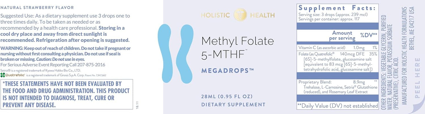 Methyl Folate 5-MTHF Mega Drops™ 28ml - görsel 4