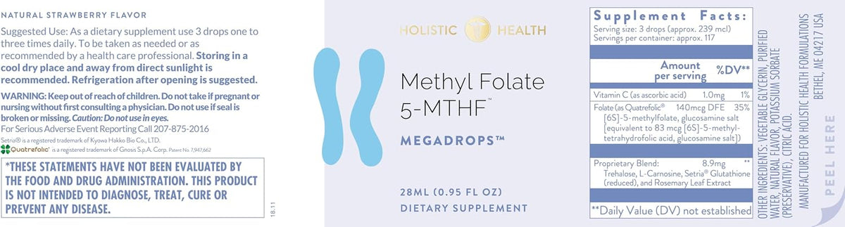 Methyl Folate 5-MTHF Mega Drops™ 28ml - görsel 4