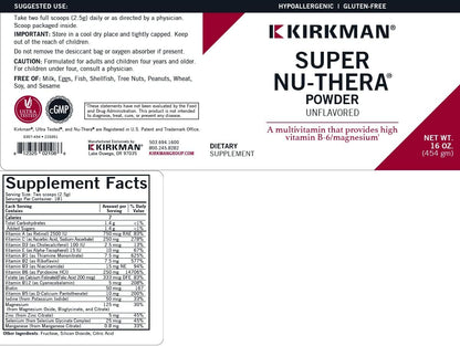 Super Nu-Thera Powder - Hypoallergenic - Unflavoured - 454 g