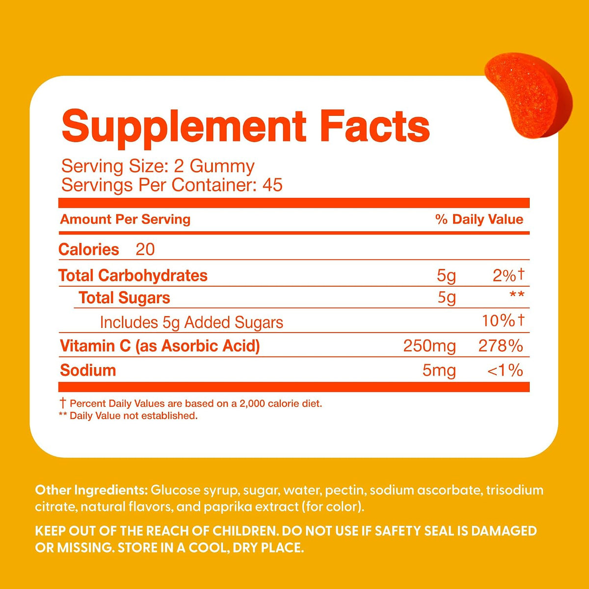 Feel Great Kids Vitamin C Gummies, Chewable, Gluten-free, 90 Gummies - görsel 5