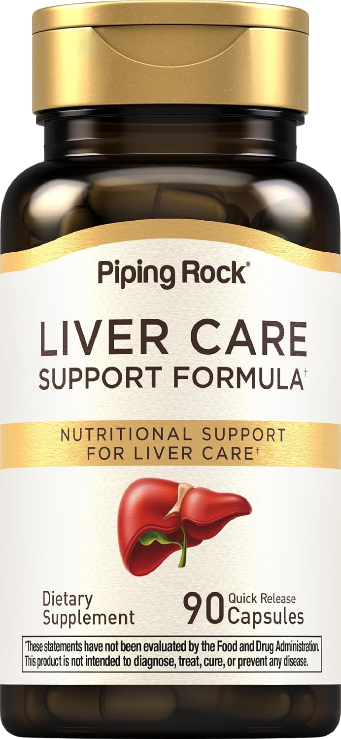 Piping Rock Liver Cleanse Complex – 90 Capsules – Liver Support Formula with Milk Thistle, Dandelion, Burdock, N-Acetyl Cysteine (NAC) - görsel 1
