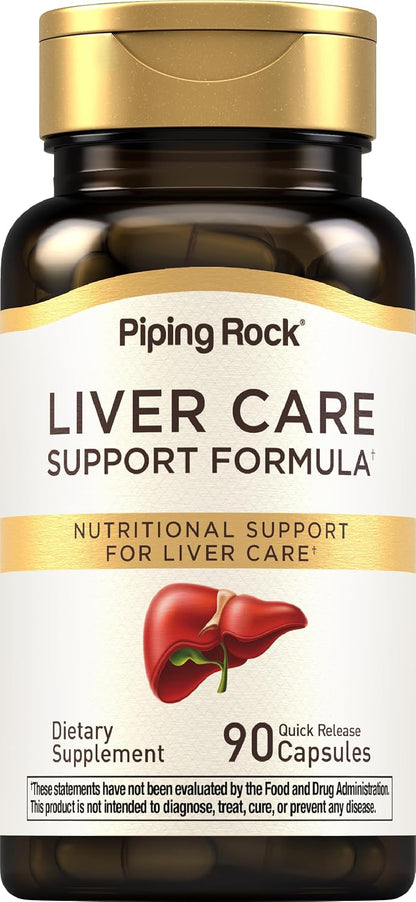 Piping Rock Liver Cleanse Complex – 90 Capsules – Liver Support Formula with Milk Thistle, Dandelion, Burdock, N-Acetyl Cysteine (NAC)