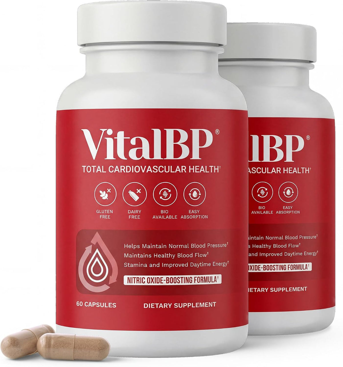 Vital BP – Support for Normal Blood Pressure with CoQ10, L-Citrulline, and K2 & D3 (60 Capsules) - görsel 9