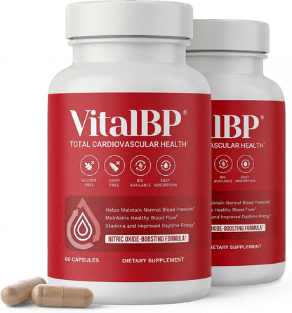 Vital BP – Support for Normal Blood Pressure with CoQ10, L-Citrulline, and K2 & D3 (60 Capsules)
