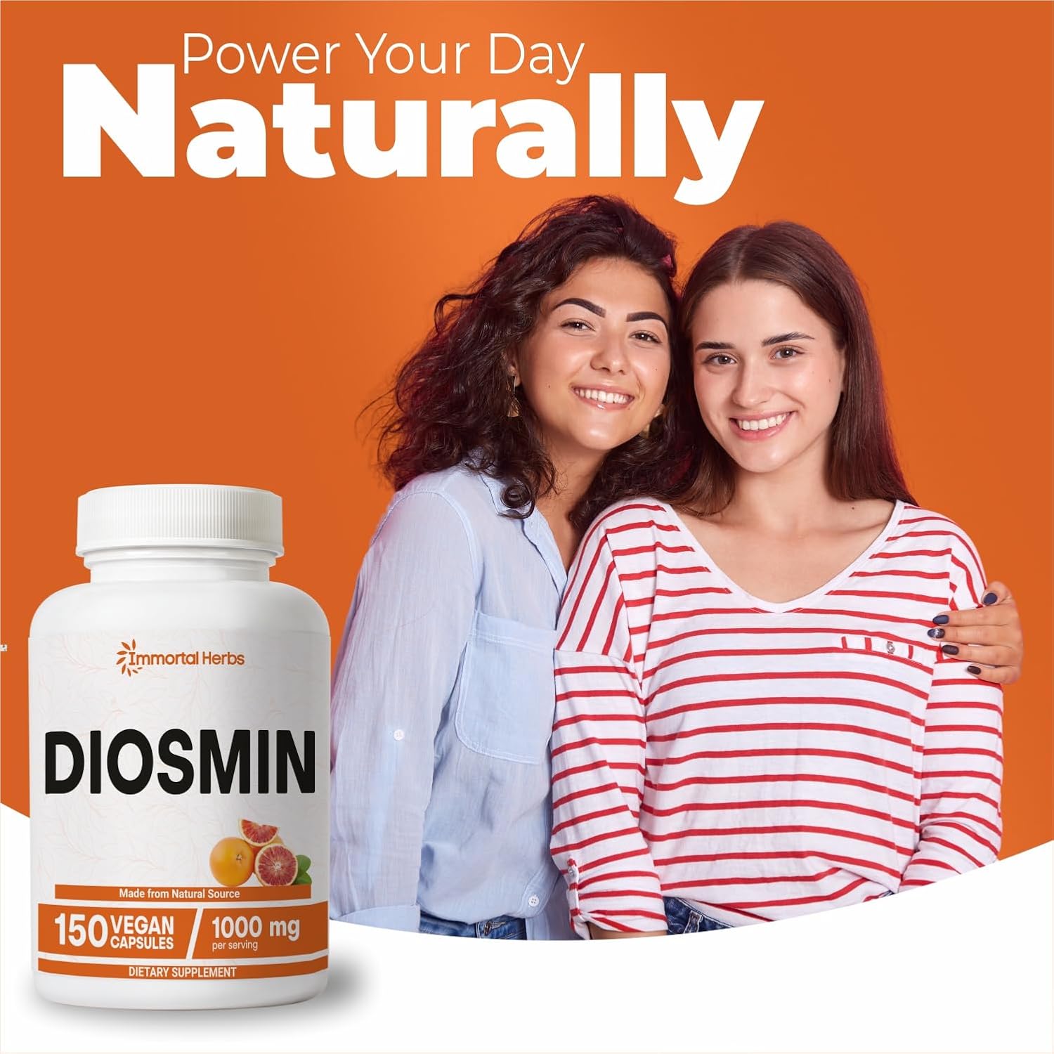 Immortal Herbs Pure Diosmin 1000mg Complex Formula, 150 Capsules - görsel 7