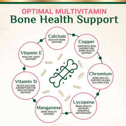 Multivitamin for Women – Complete Daily Supplement with Vitamins A, C, D, E, B6, B12, Zinc, Calcium & Magnesium – Supports Energy, Immunity and Hair, Skin & Nails – 60 Capsules
