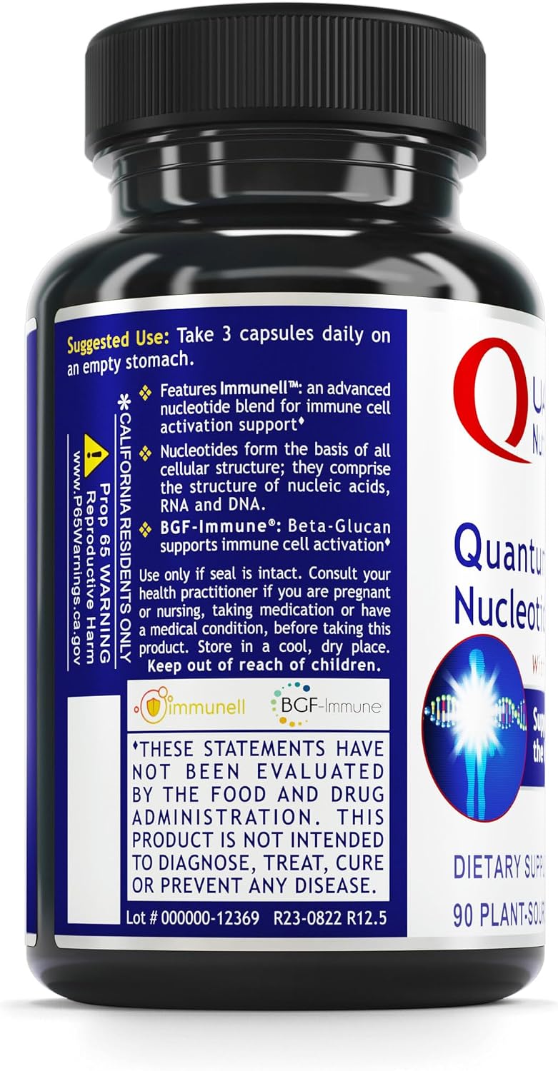 Quantum Nucleotide Complex - Beta-Glucan Immune Support with Reishi, 90 Capsules - görsel 3