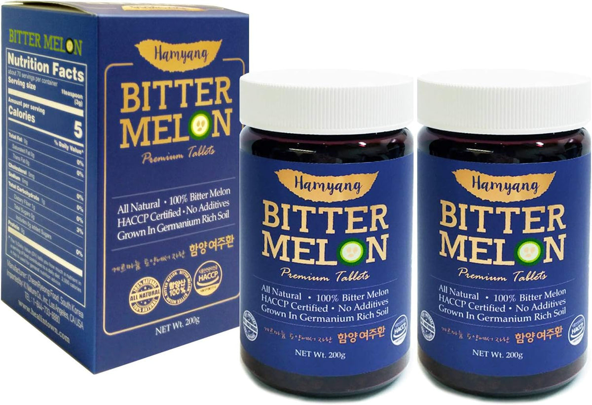 Premium 100% Natural Bitter Melon Tablets - 200g (Pack of 2) - görsel 1