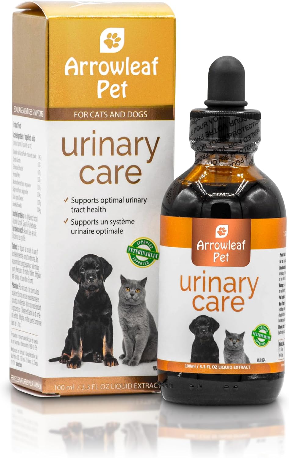 Arrowleaf Pet Urinary Care for Cats and Dogs - Herbal Tincture for Urinary Tract Support, 100mL - görsel 1