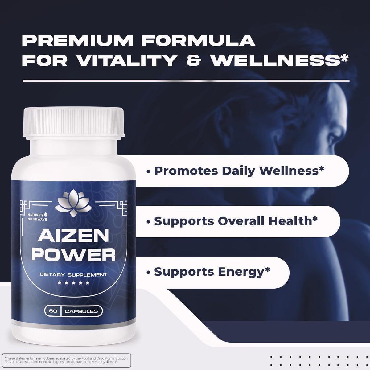 AizenPower – Original Formula Capsules – 60 Ct, 30-Day Supply - görsel 2