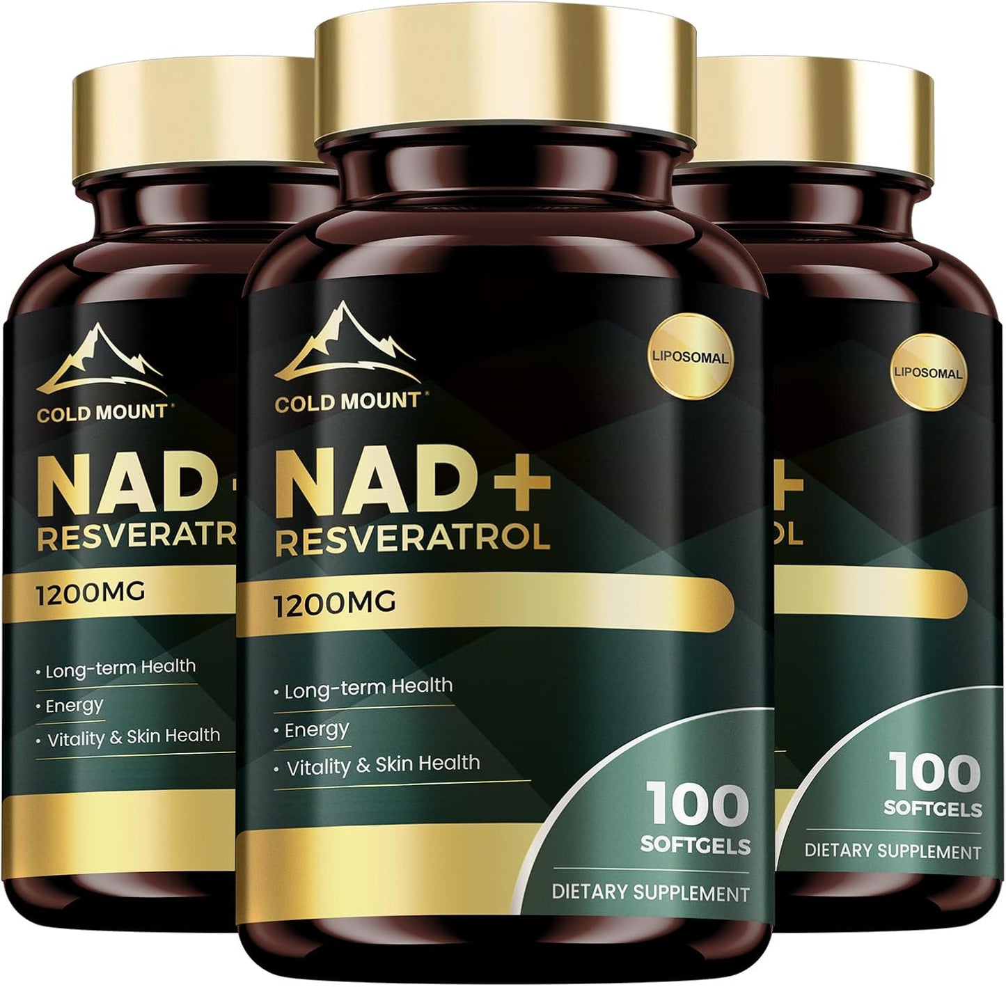 MEGNETA NAD+ Food Supplement with Trans-Resveratrol - 300 Soft gel capsules - görsel 1