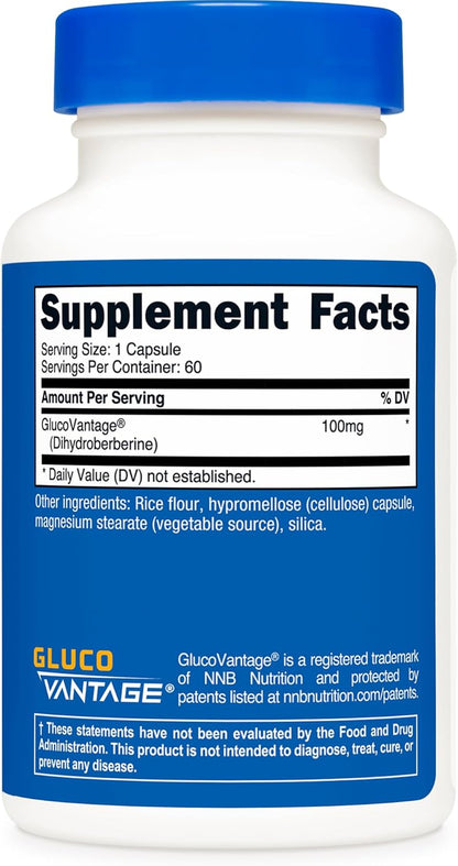 Nutricost Dihydroberberine Capsules, 100 mg, 60 Count
