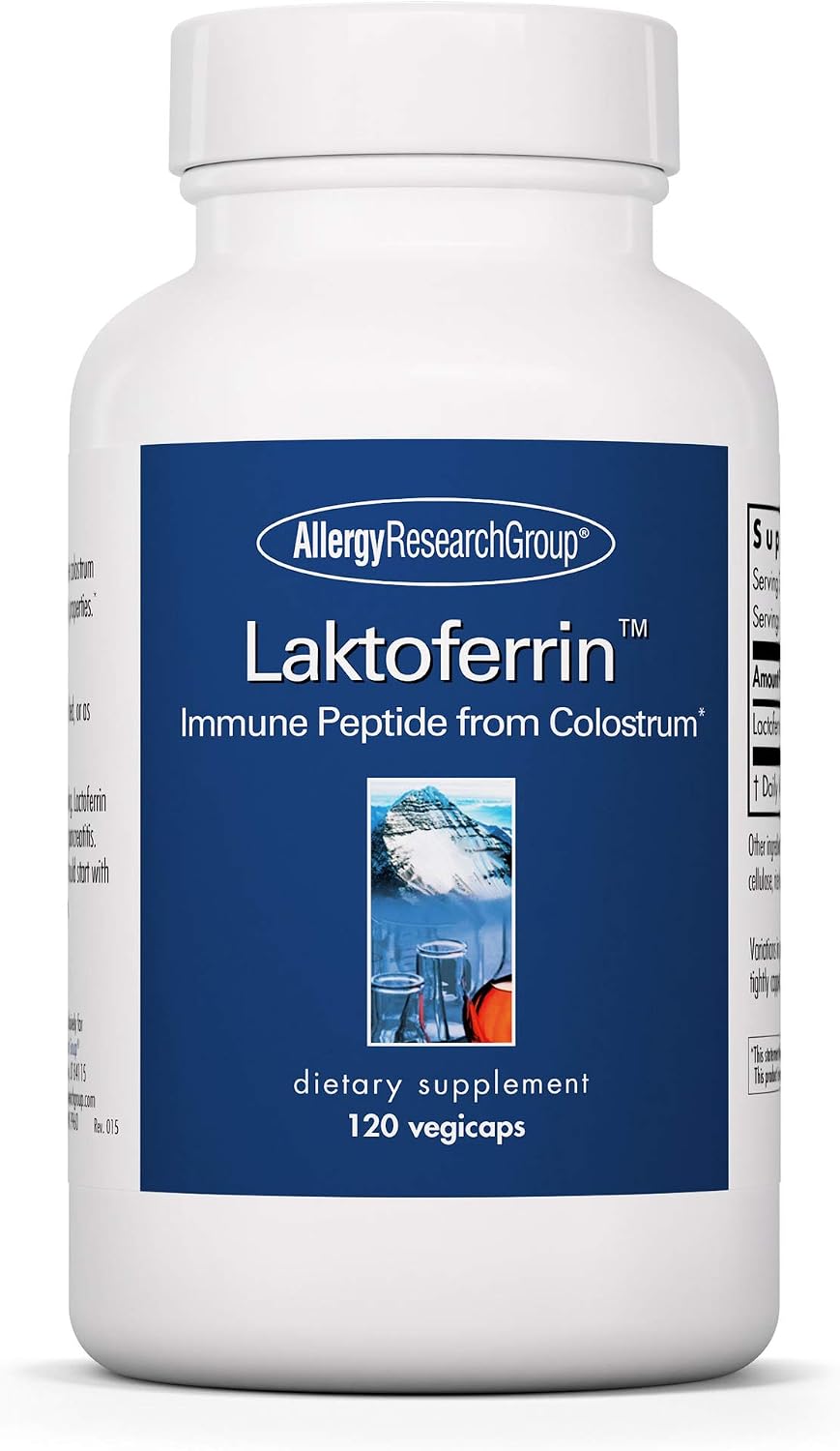 Allergy Research Group ARG Laktoferrin – 350mg Lactoferrin – Immune System & Gut Health Support – 120 Capsules - görsel 1