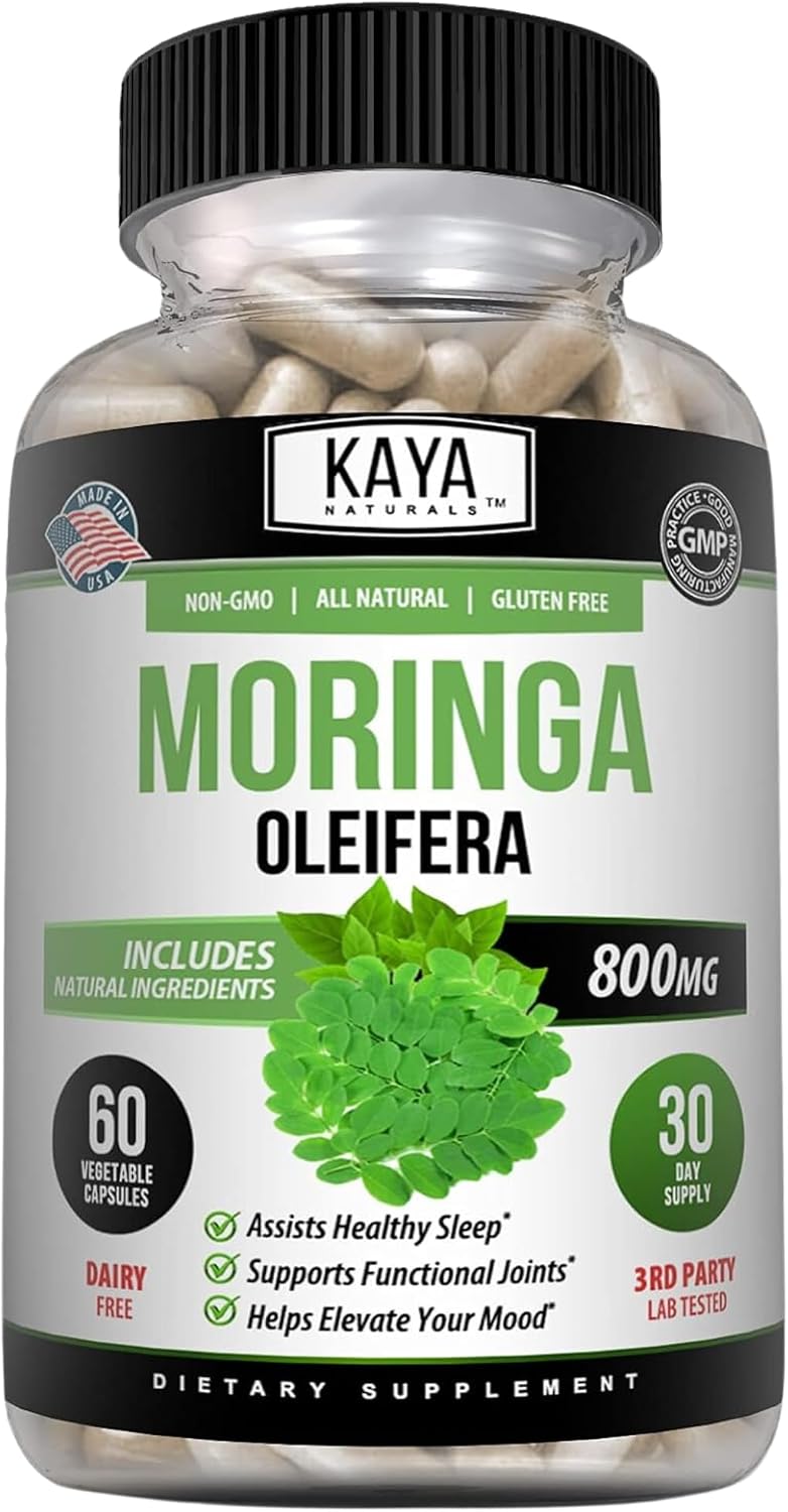 Kaya Naturals Moringa Leaf Extract - Complete Greens Superfood Supplement - 30 Veggie Capsules - görsel 10