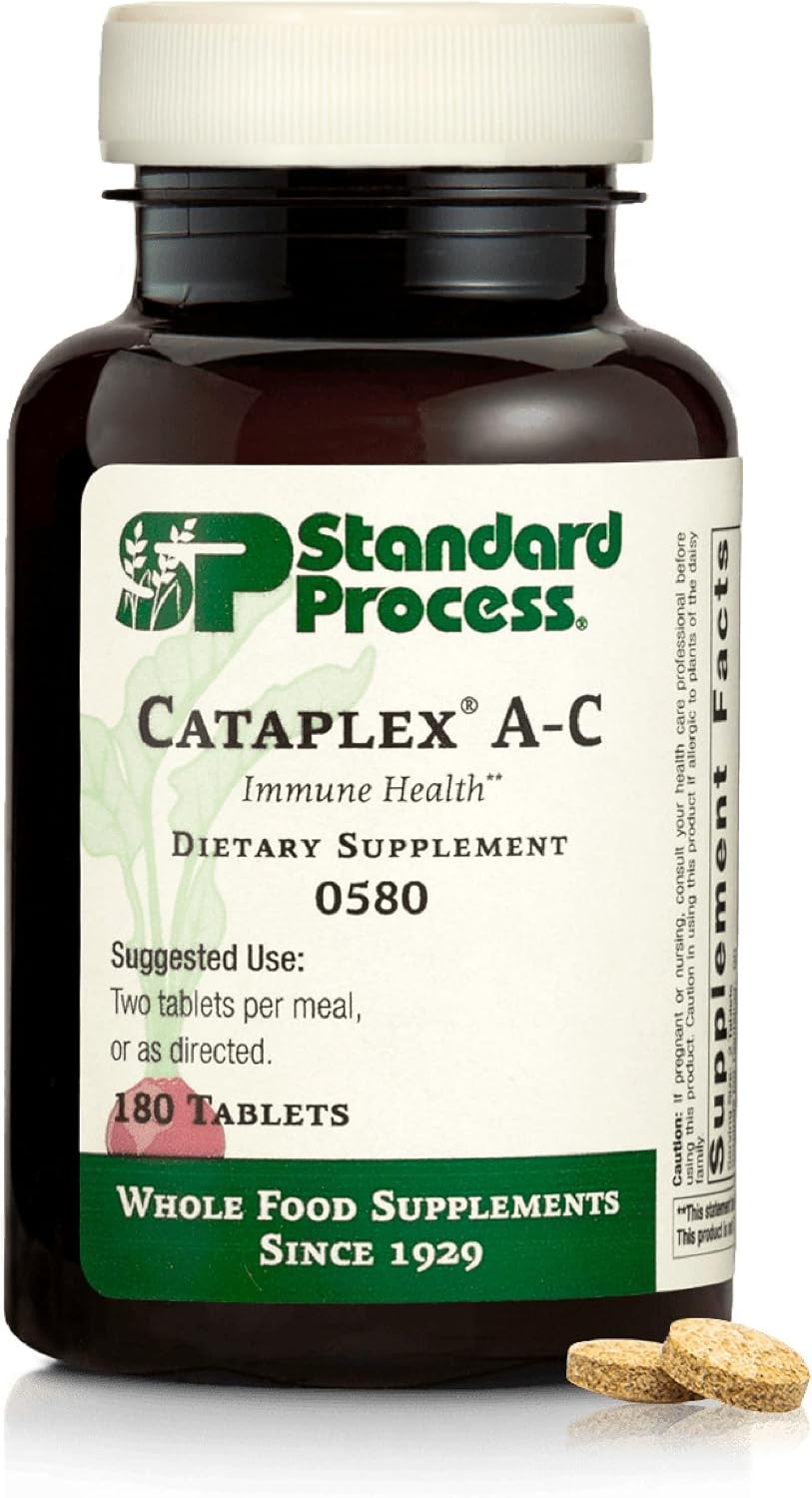 Standard Process Cataplex A-C - Immune Support and Vision Maintenance with Vitamins C & A, 180 Tablets - görsel 1