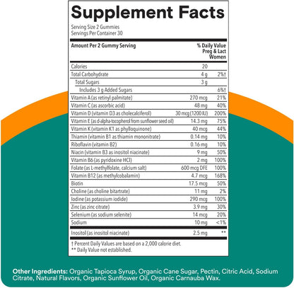 SmartyPants Prenatal Vitamin Gummies – 60 Gummies (30-Day Supply)