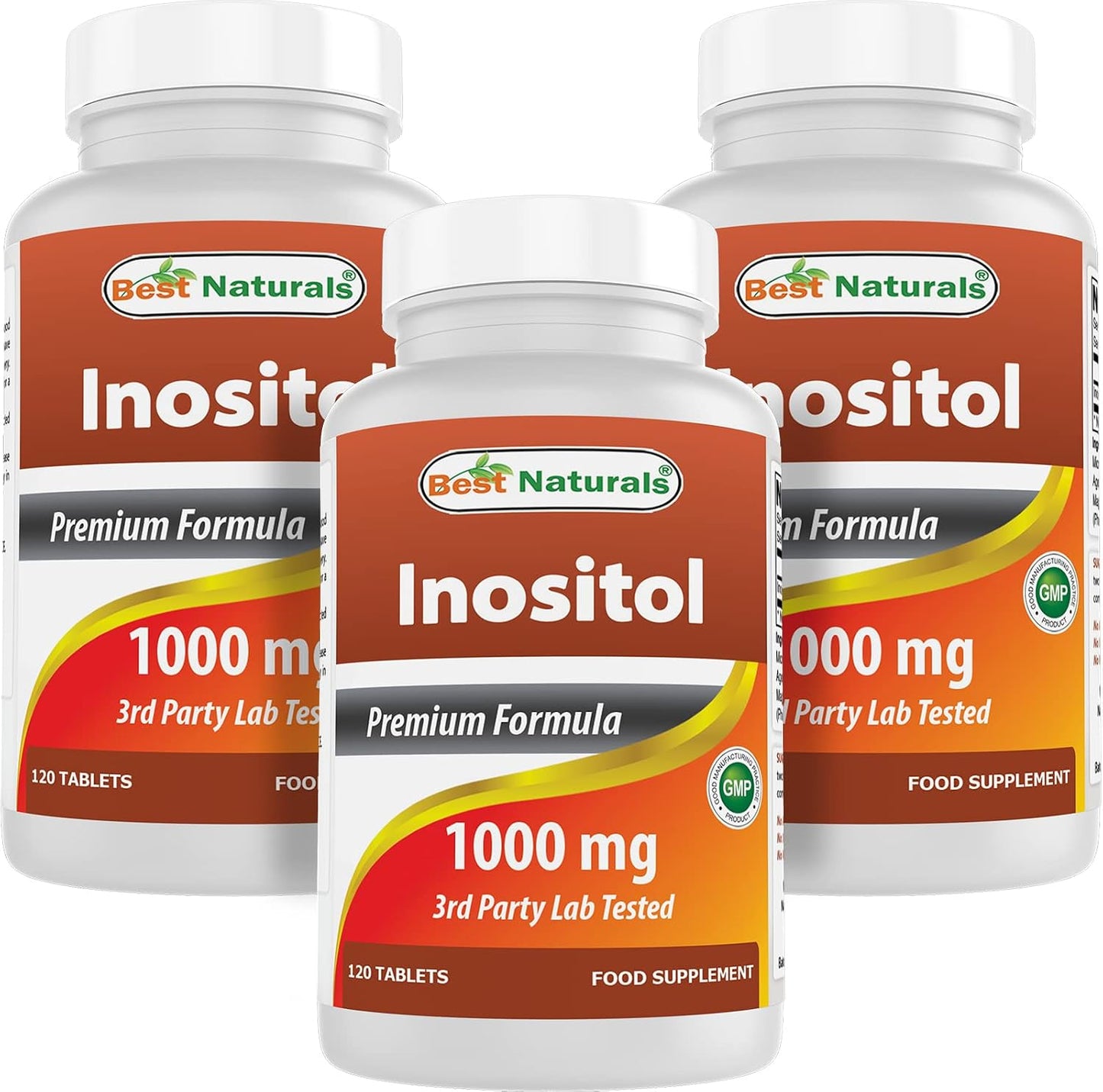 Best Naturals Inositol 1000 mg, 120 Tablets - görsel 1