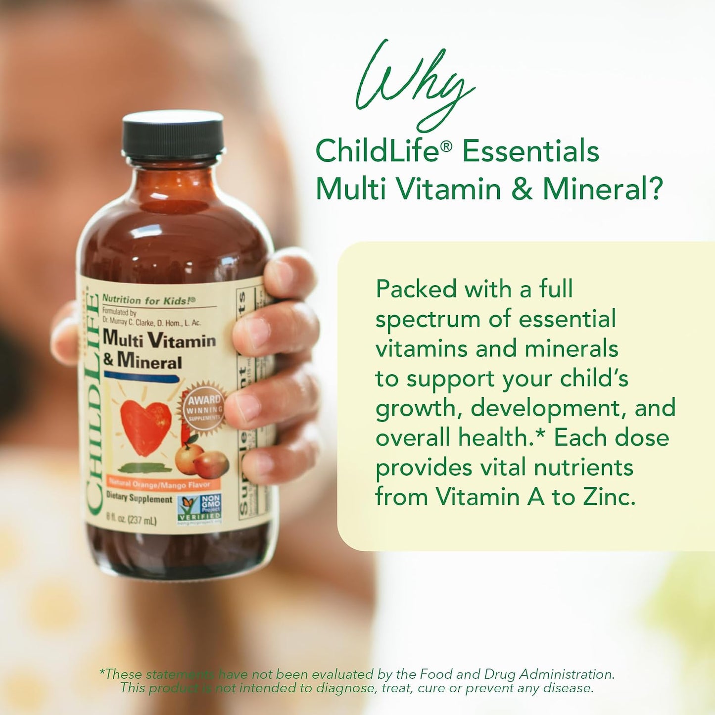 CHILDLIFE ESSENTIALS Kids Multivitamin & Mineral - Liquid Multivitamin for Children - Natural Orange & Mango Flavour - 240 ml (Pack of 4) - görsel 3