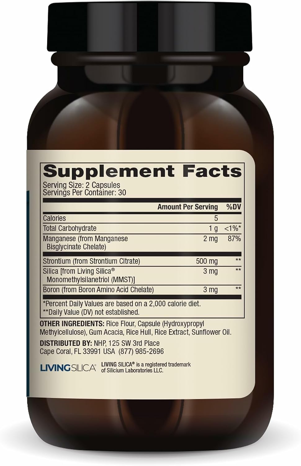 Dr. Mercola Bone Support with Strontium & Boron - 60 Capsules - görsel 2