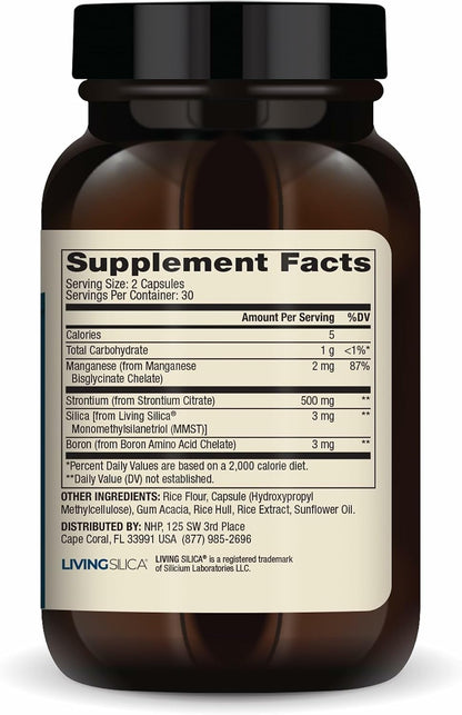 Dr. Mercola Bone Support with Strontium & Boron - 60 Capsules