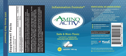 Amino Activ – Fast Holistic Support for Pain and Inflammation from Exercise (60 Capsules)