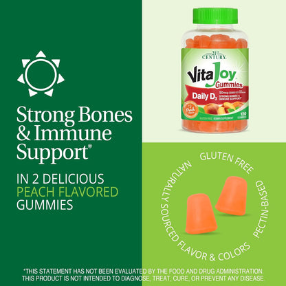 21st Century Daily D Gummies, Fruit Flavoured - 120 Gummies, Pack of 3