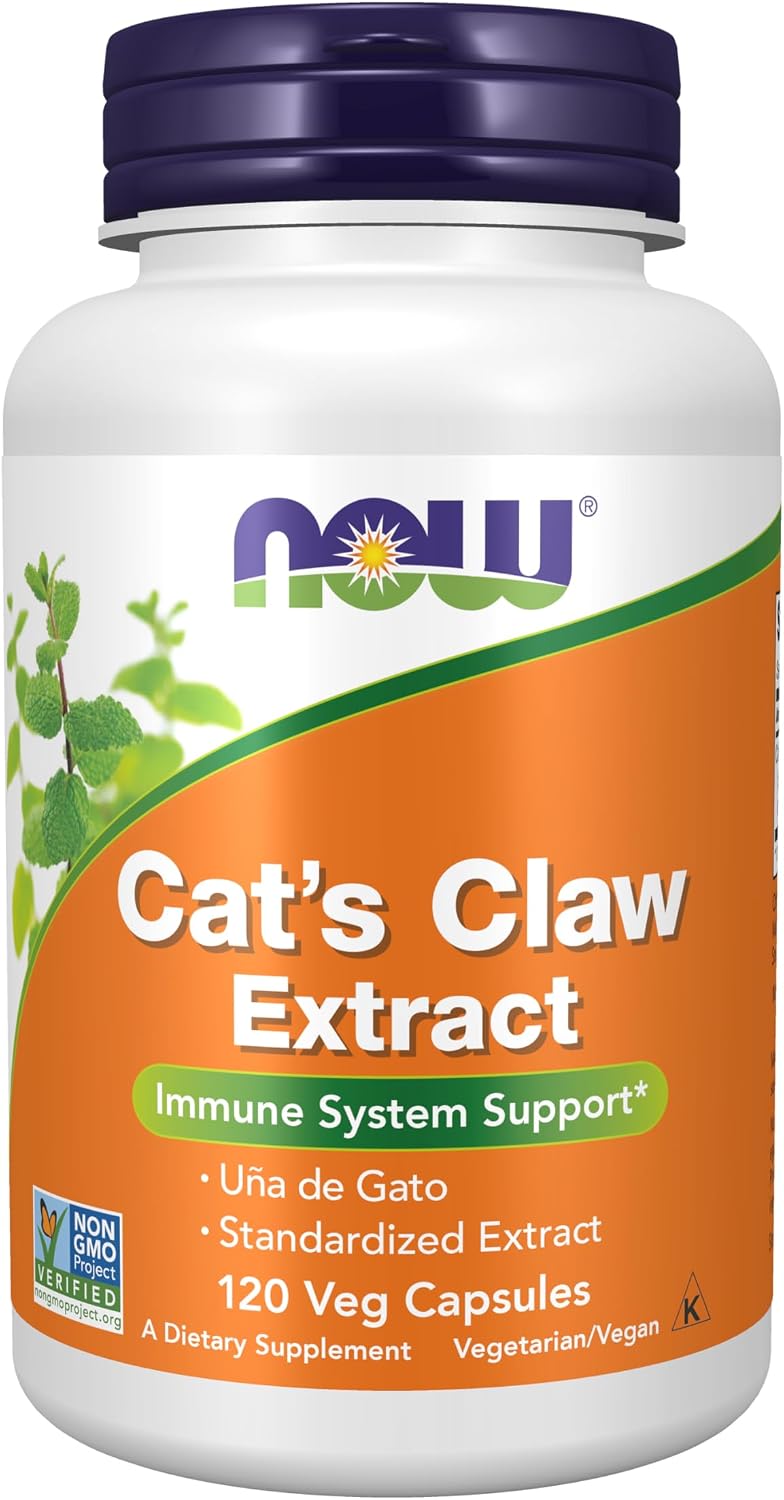 NOW Foods Cat's Claw Extract 10:1 Concentrate, 120 Veg Capsules - görsel 1