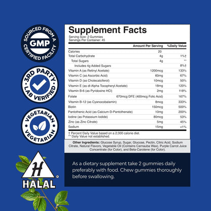 Natures Craft Daily Men's Multivitamin Gummies - 90 Count