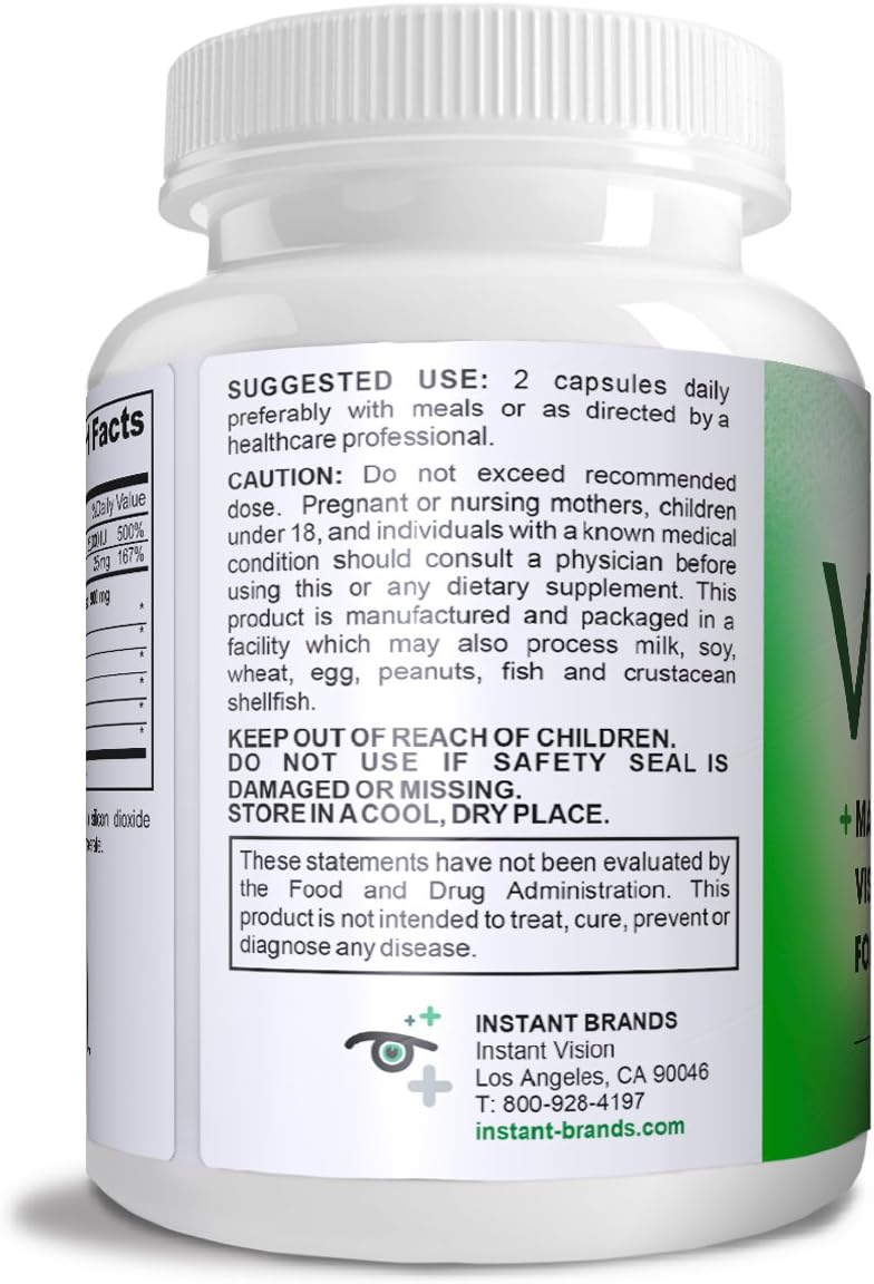 Vision Complete Natural Eye Support Formula - Triple Strength Lutein Supplement - görsel 2