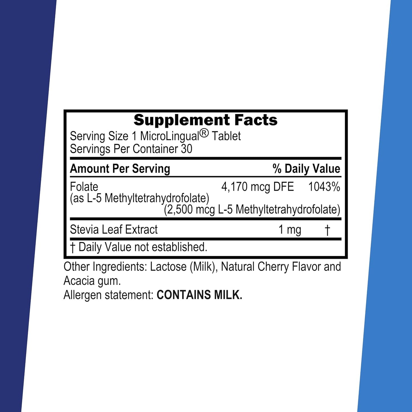 Superior Source Methyl Folate 2,500 mcg Sublingual Tablets, 30 Tablets - görsel 2
