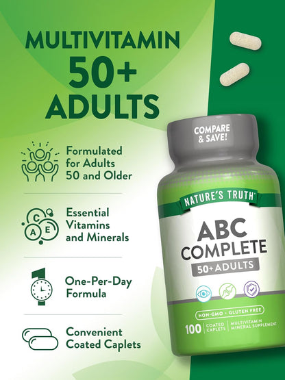 Nature's Truth Multivitamin for Adults 50+