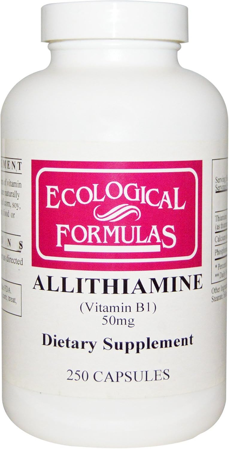 Ecological Formulae Allithiamine Vitamin B1, 50 mg, 250 Capsules - görsel 1