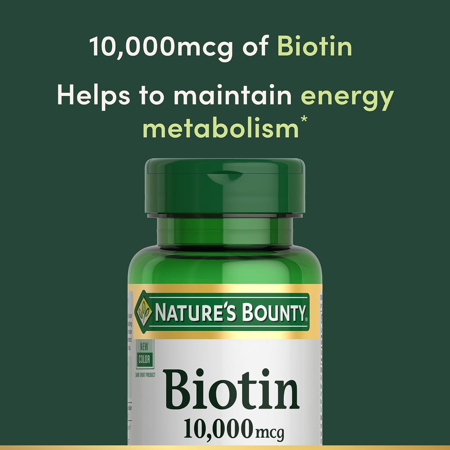 Nature's Bounty Biotin 10,000 mcg, 120 Softgels - görsel 3