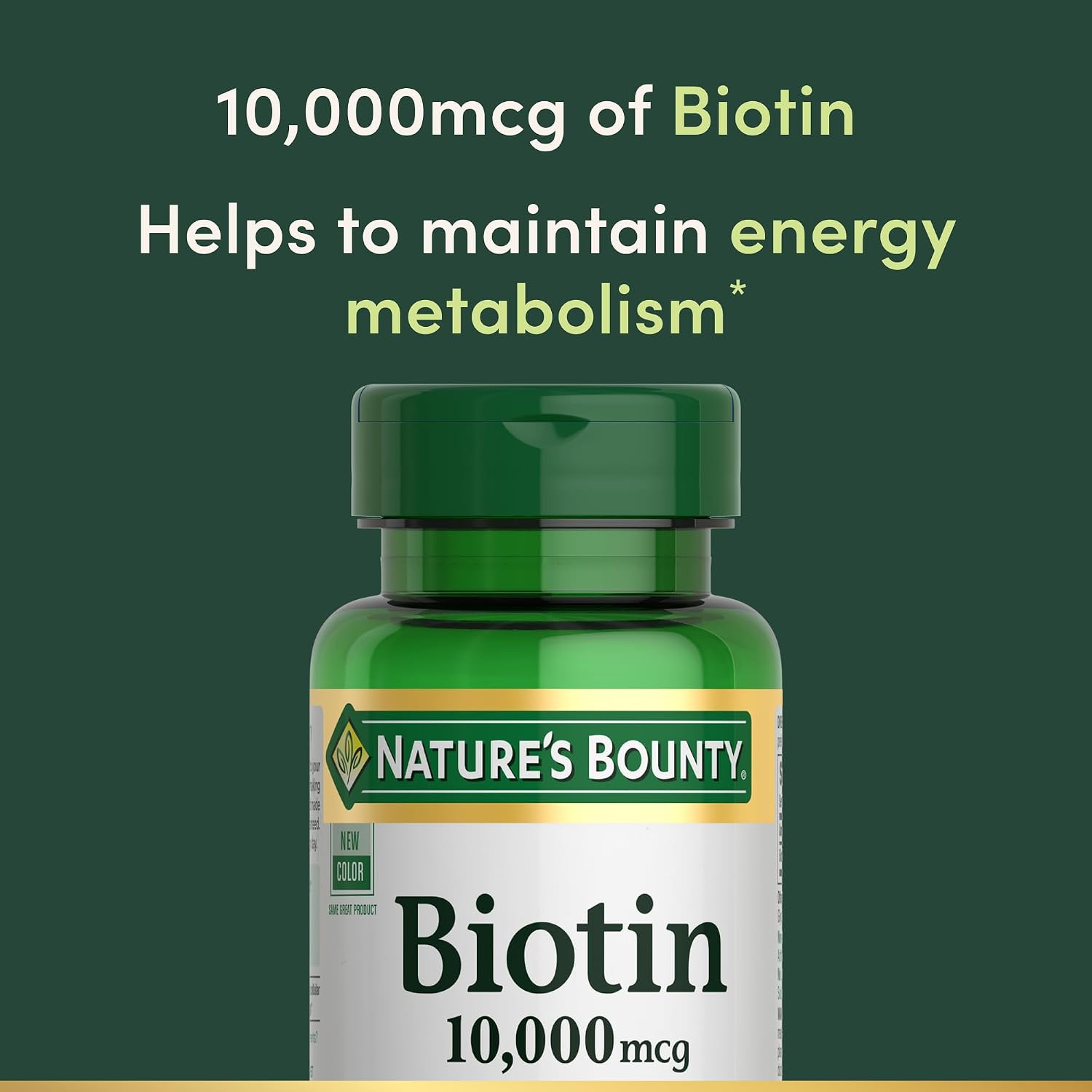 Nature's Bounty Biotin 10,000 mcg, 120 Softgels - görsel 3