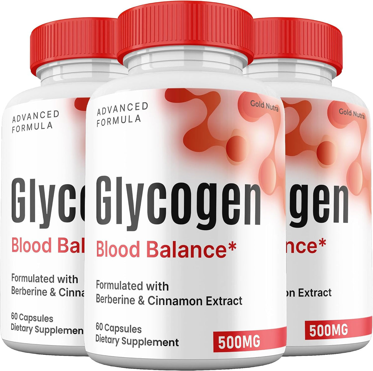 Glycogen Blood Balance Capsules - Premium All-Natural Ingredients, Maximum Strength (3-Pack) - görsel 1