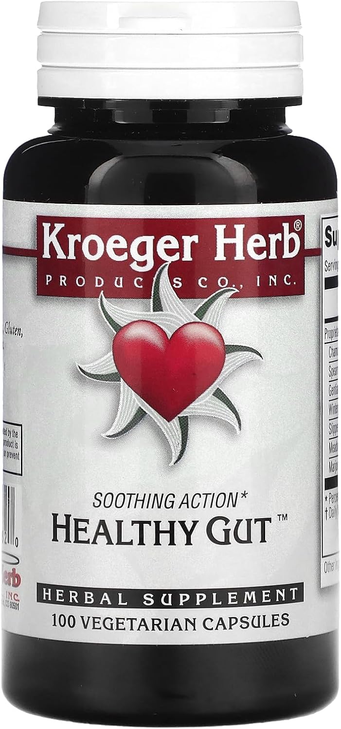 Kroeger Herb Healthy Gut Vegetarian Capsules, 100 Capsules - görsel 1